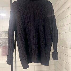 Women’s Black Cable Knit Sweater